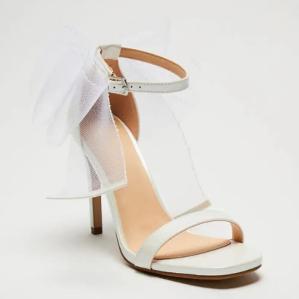 SODA ELEGANT STILETTO STRAPPY HEEL with BOW SANDAL